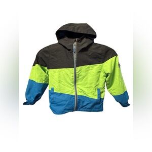 Top&Sky Kids Colorblock Hooded Jacket Size 110 Fleece Lined